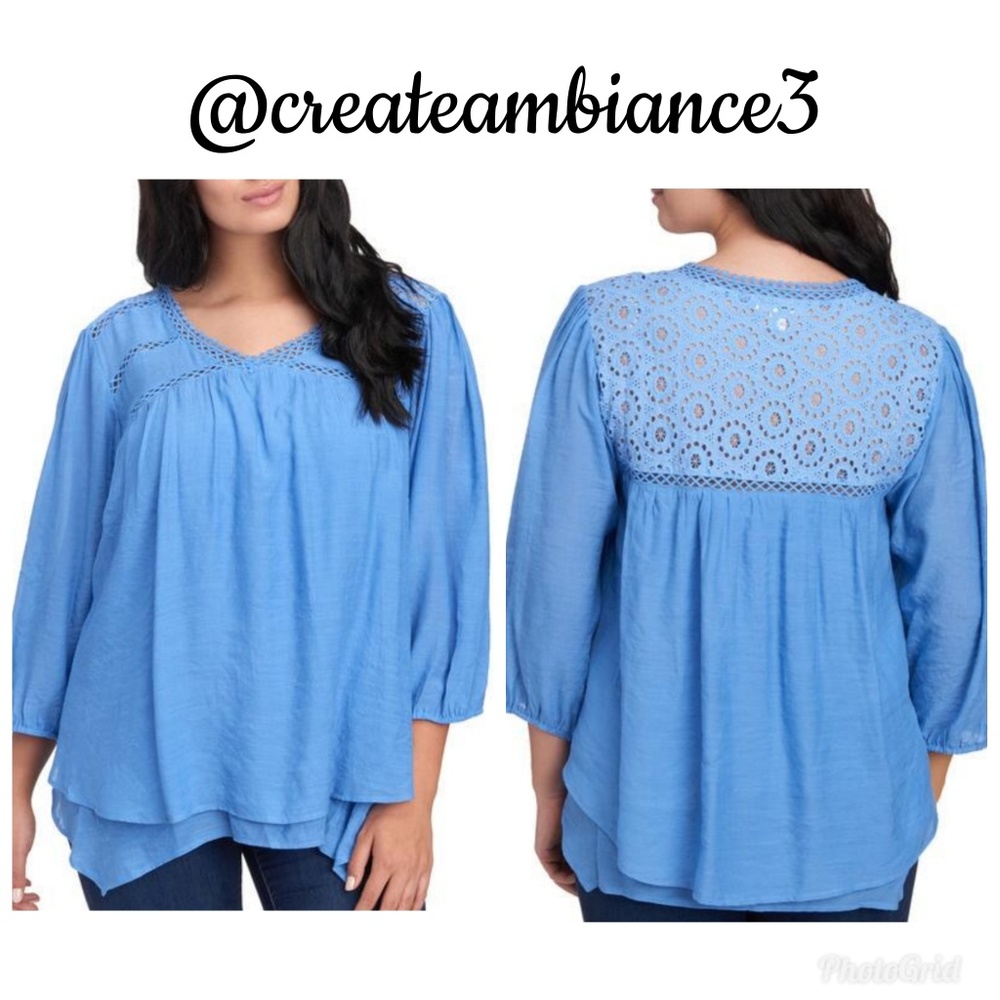 Studio JPR Sharkbite Hem Blouse